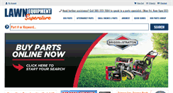 Desktop Screenshot of lawnequipmentsuperstore.com