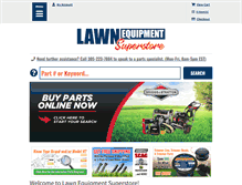 Tablet Screenshot of lawnequipmentsuperstore.com